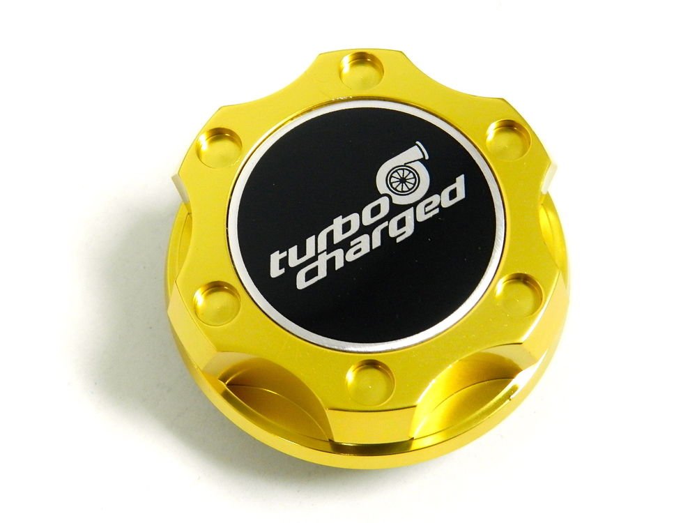 GOLD TURBOCHARGED BILLET CNC RACING ENGINE OIL FILLER CAP FOR HONDA ACURA