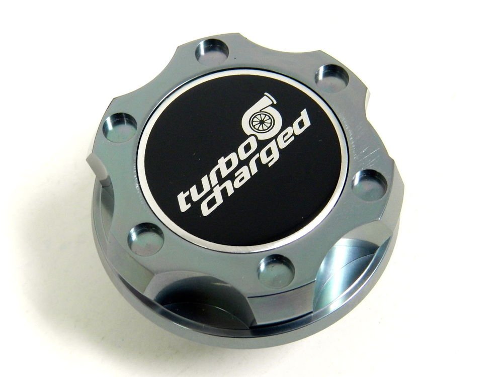 GUNMETAL TURBOCHARGED BILLET CNC RACING ENGINE OIL FILLER CAP FOR HONDA ACURA