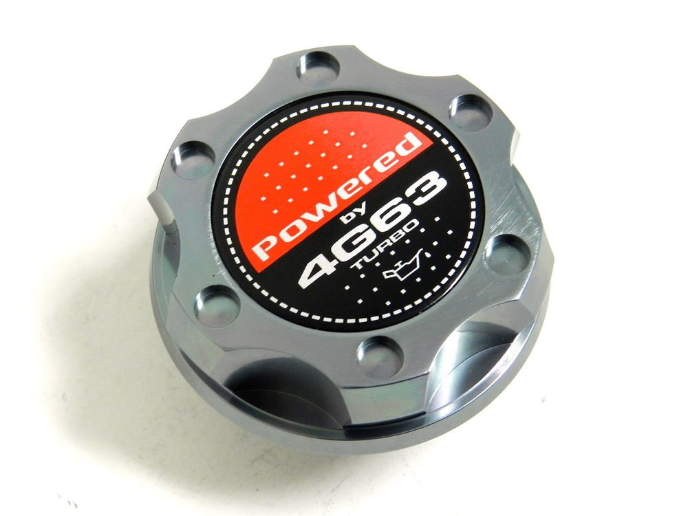 GUNMETAL BILLET CNC RACING ENGINE OIL FILLER CAP MITSUBISHI ECLIPSE EVO 4G63