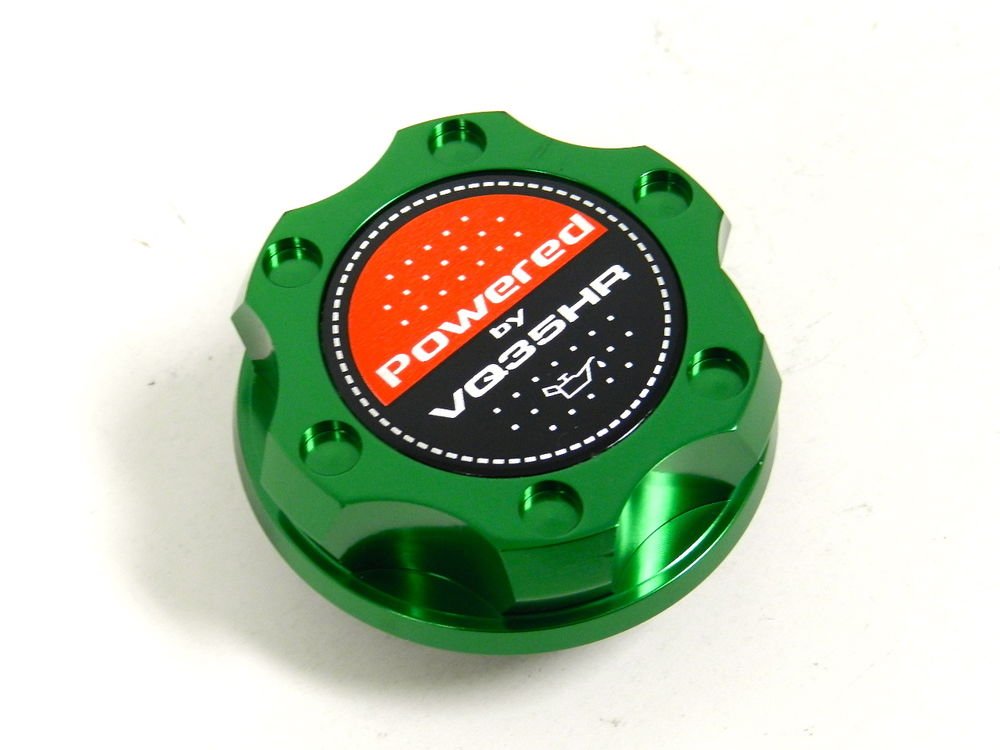 GREEN BILLET RACING ENGINE OIL FILLER CAP NISSAN 350Z G35 VQ35HR