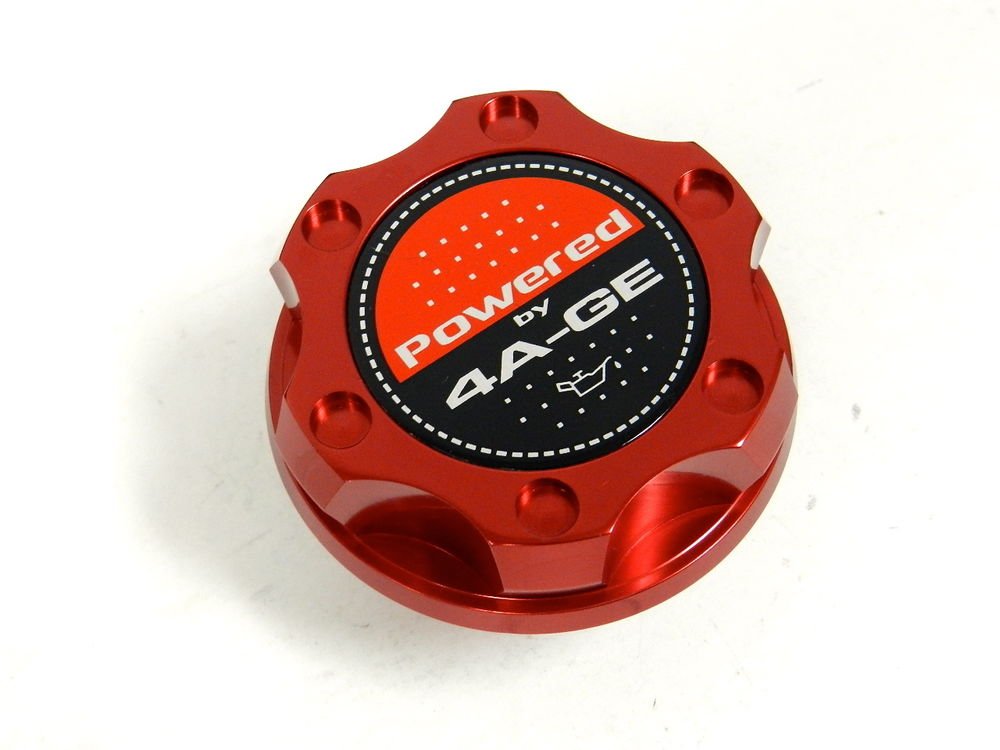 RED BILLET CNC RACING ENGINE OIL FILLER CAP TOYOTA COROLLA CELICA MR2 4AGE