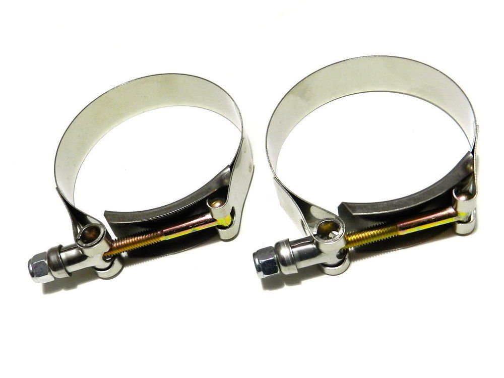 2.5" UNIVERSAL STAINLESS STEEL ZINC COATED RACING T BOLT CLAMP - x2
