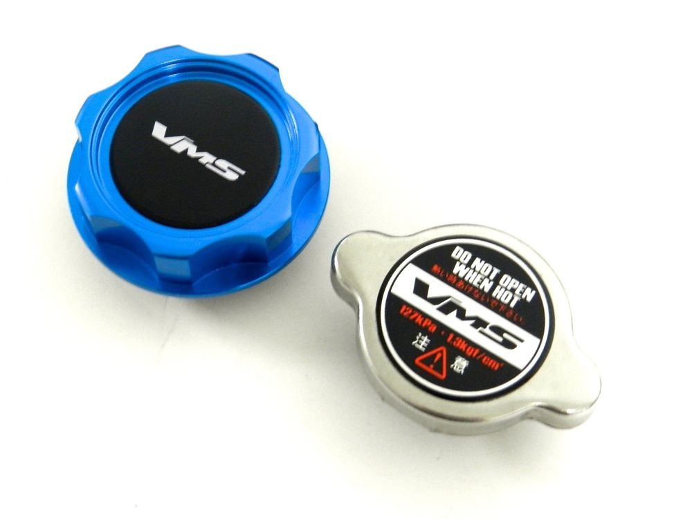 VMS RACING BLUE OIL CAP + RACING RADIATOR CAP NISSAN INFINITI B