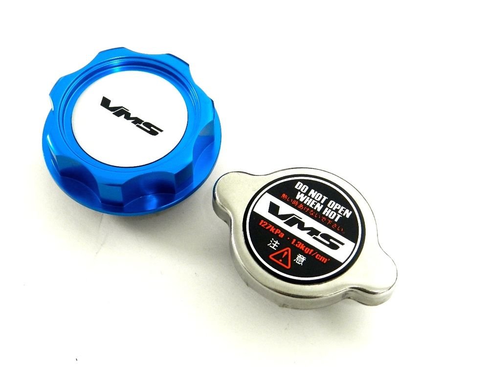 VMS RACING BLUE OIL CAP + RACING RADIATOR CAP NISSAN INFINITI S