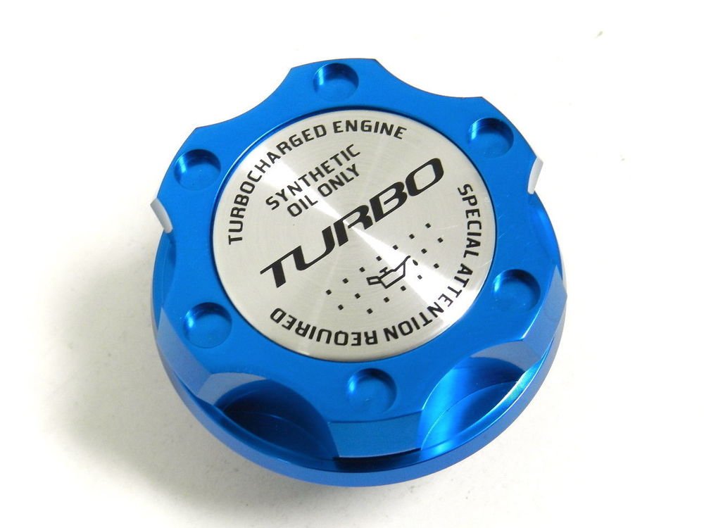BLUE TURBO BILLET RACING ENGINE OIL FILLER CAP FOR 07-14 MINI COOPER