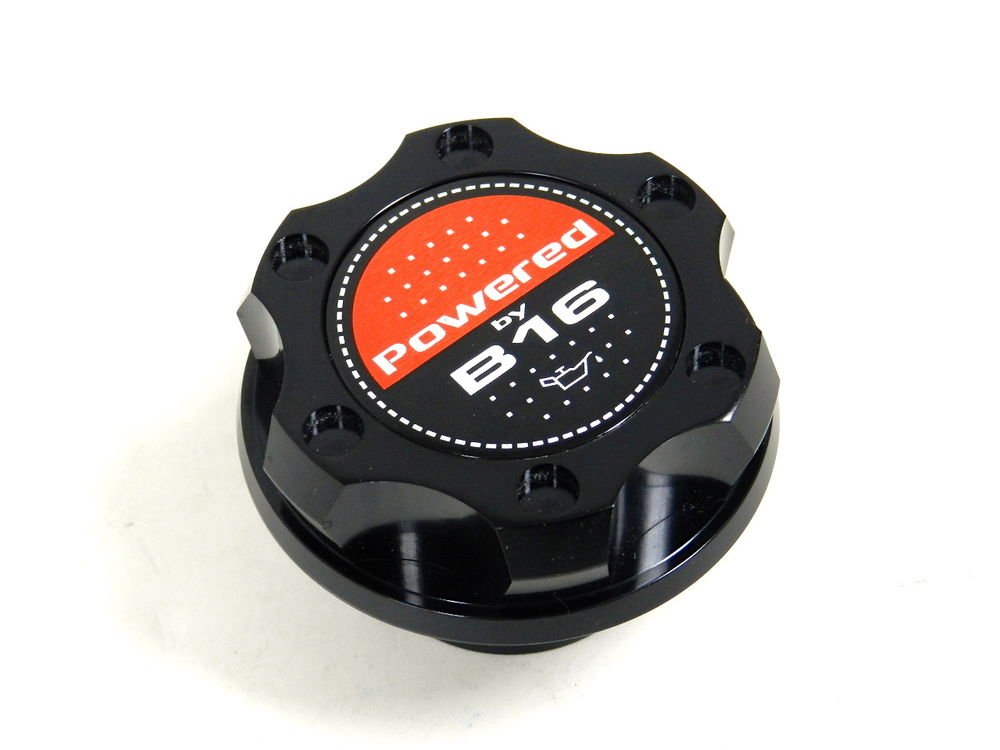 BLACK BILLET CNC RACING ENGINE OIL FILLER CAP HONDA CIVIC DEL SOL CRX B16