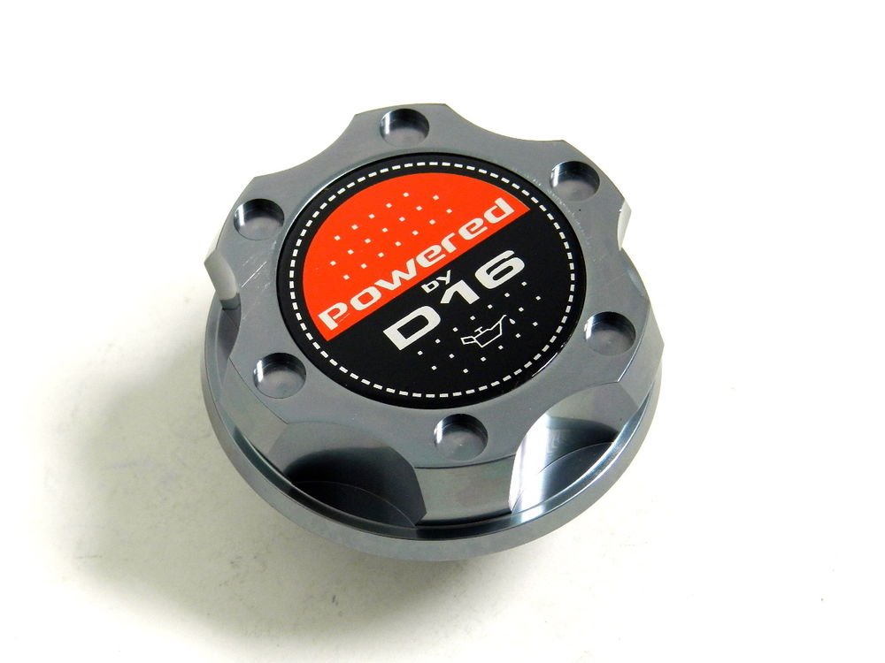 GUNMETAL BILLET CNC RACING ENGINE OIL FILLER CAP HONDA CIVIC CRX DEL SOL D16