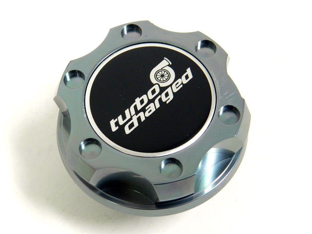 GUNMETAL TURBOCHARGED BILLET RACING ENGINE OIL FILLER CAP FIAT 500 / DODGE DART