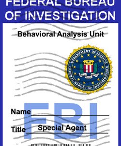 FBI Badge âCriminal Mindsâ Personalized