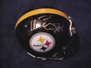 Alan Faneca autographed Steelers mini helmet