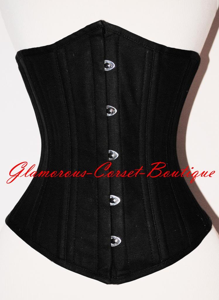 Steel Corset Cotton Underbust 26 Steel Bones 3 Layers Waist Training XS - 3XL