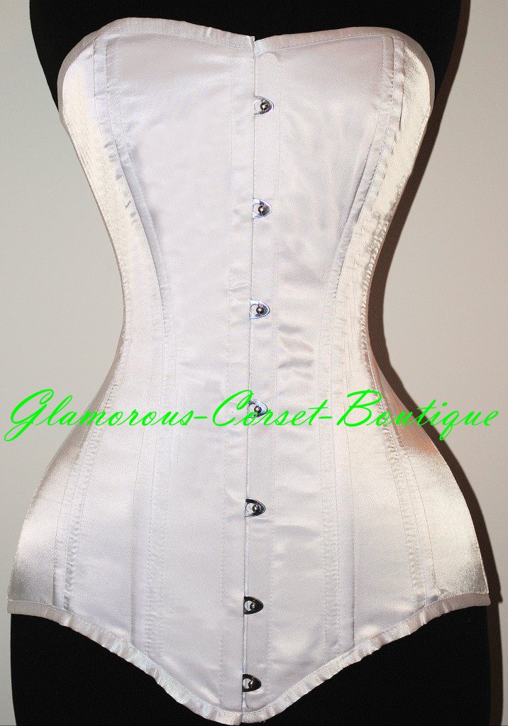 Long Line Double Steel Boned Corset Waist Training Bridal 26 Steel Bones XS-3XL