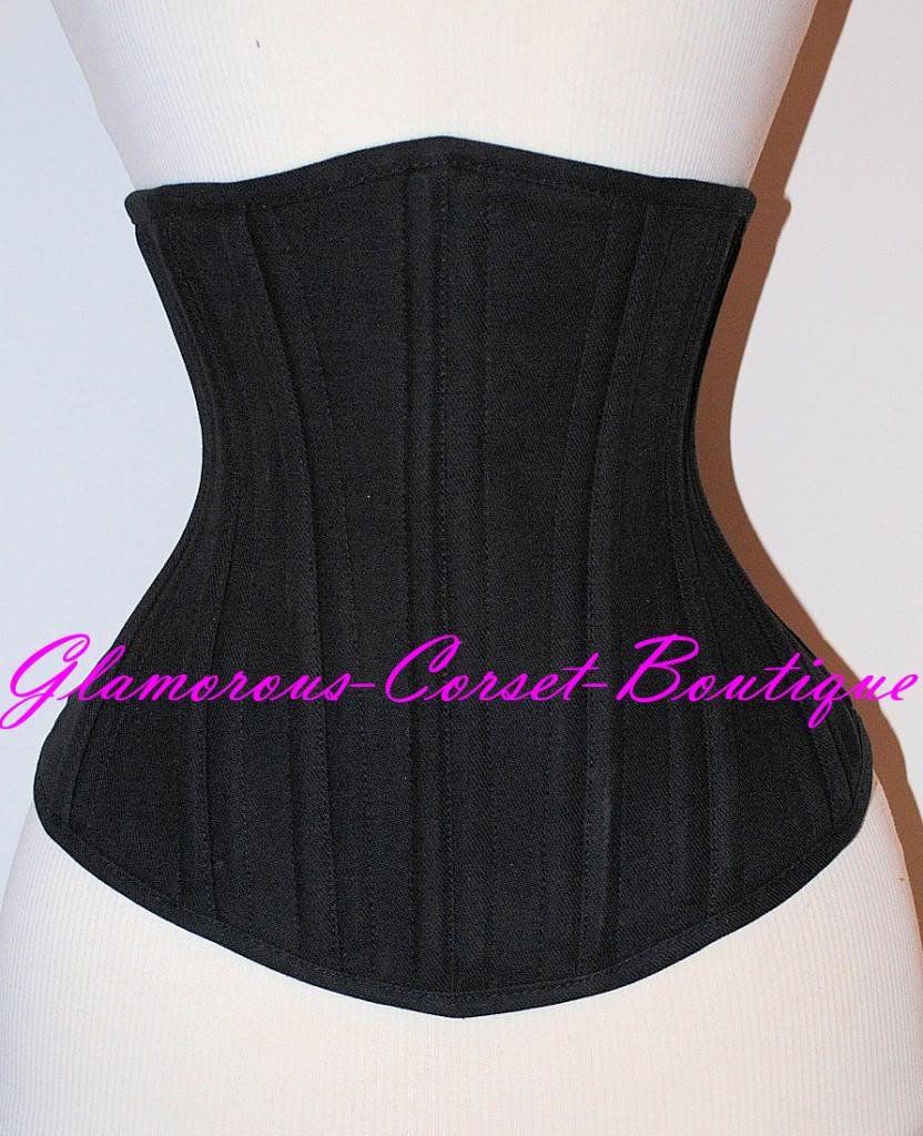 Waist Training Steel Corset 100% Cotton NO BUSK Underbust 3 Layers XS - 3XL