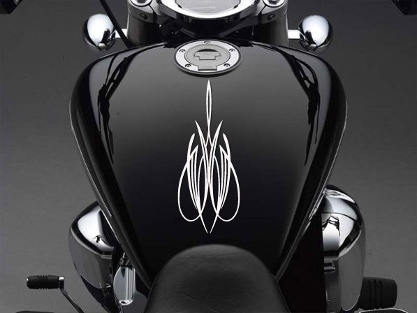 10" x 4" - Pinstripe - Pick Color - Vinyl Decal Sticker (Design #1)