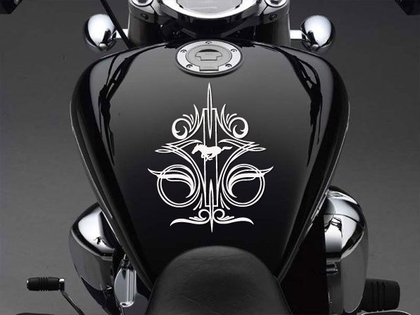 7.5" x 9" - Pinstripe - Pick Color - Vinyl Decal Sticker (Design #3)