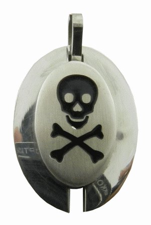 316L Stainless Steel Skull Pendant