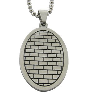 316L Surgical Fiber Stainless Steel Pendant Tribal Pattern