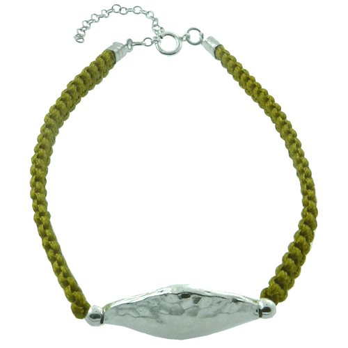 925 Sterling Silver Yellow Handmade Rope Bracelet