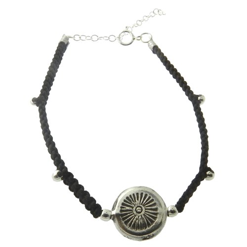 925 Sterling Silver Brown Handmade Rope Bracelet