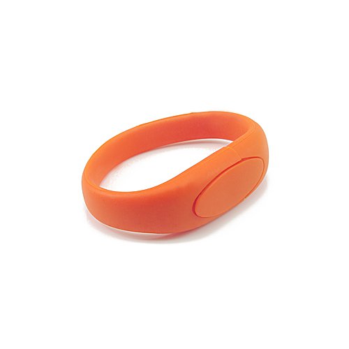 Enfain® Nice Wrist Band Style New Silicone Waterproof USB 2.0 Memory Stick Pendrive(16gb,Orange)
