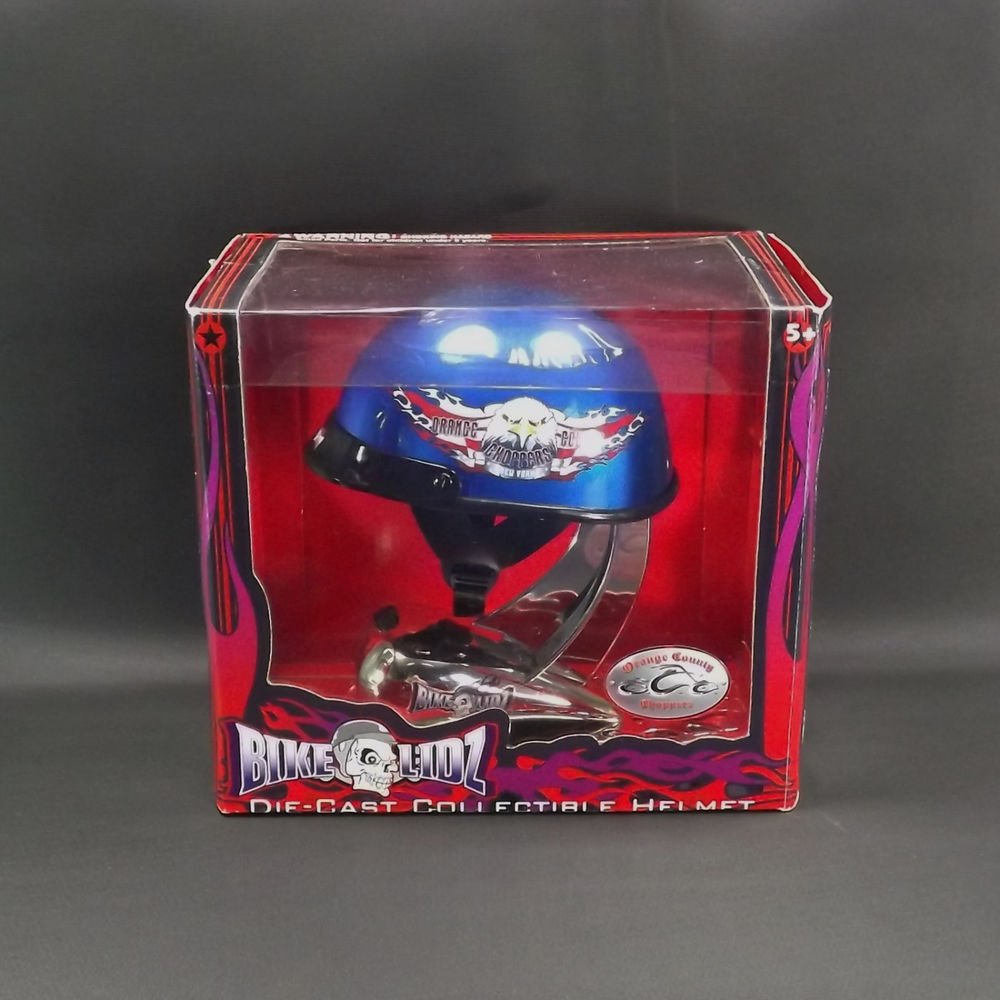 Orange County Choppers Die Cast Collectible Helmet Bike Lidz 1/2 Scale Toy Zone