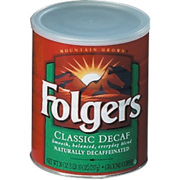 Folgers Decaffeinated Coffee, 26 oz. Can FREE SHIPPING
