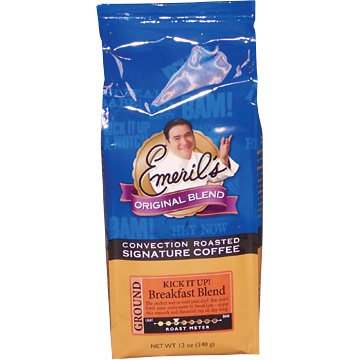 Emeril's Kick It Up! Breakfast Blend Coffee 12oz FREE SHIPPING