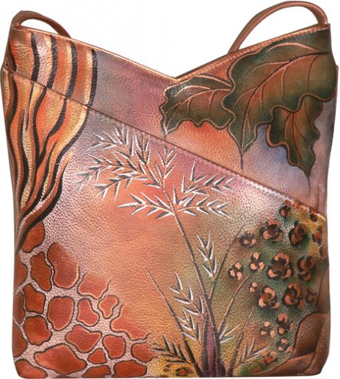 AN354P - Italian Hand-Painted Leather Handbag