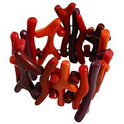 Coral Like Bracelet - Red
