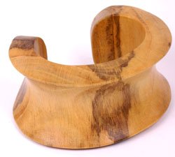 Wood Carved Natural Bracelet