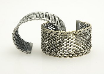 Hard Mesh Braided Cuff - GOLD