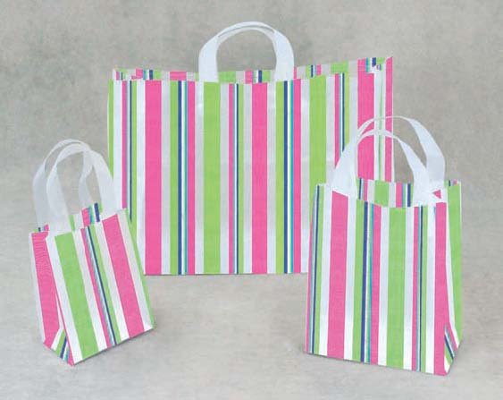Funky Stripe Frosted Bags (large)