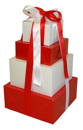 Valentine Gift Tower of LOVE - (ALL RED)