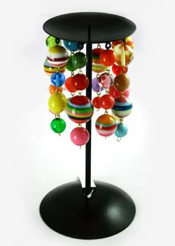 Short, Bead Dangle Candleholder