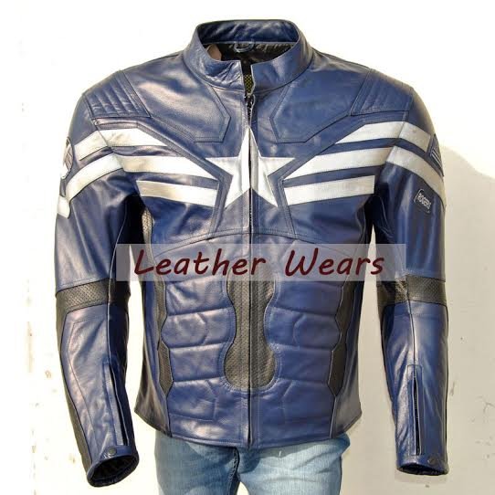 new captain america 2014 leather jacket the winter soldier movie leater costume