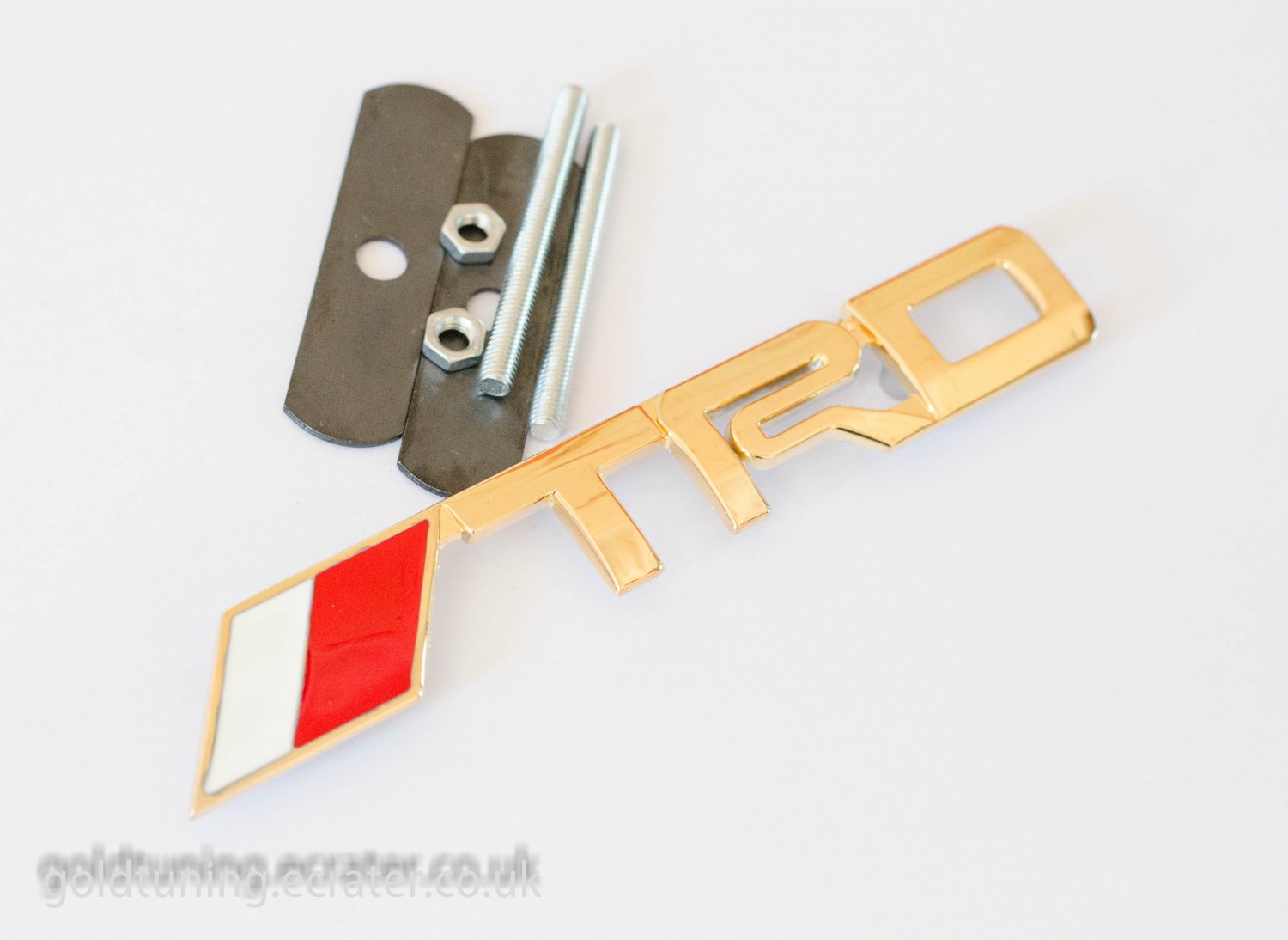TRD Toyota 24K Gold Plated 3D Grill Badge Emblem