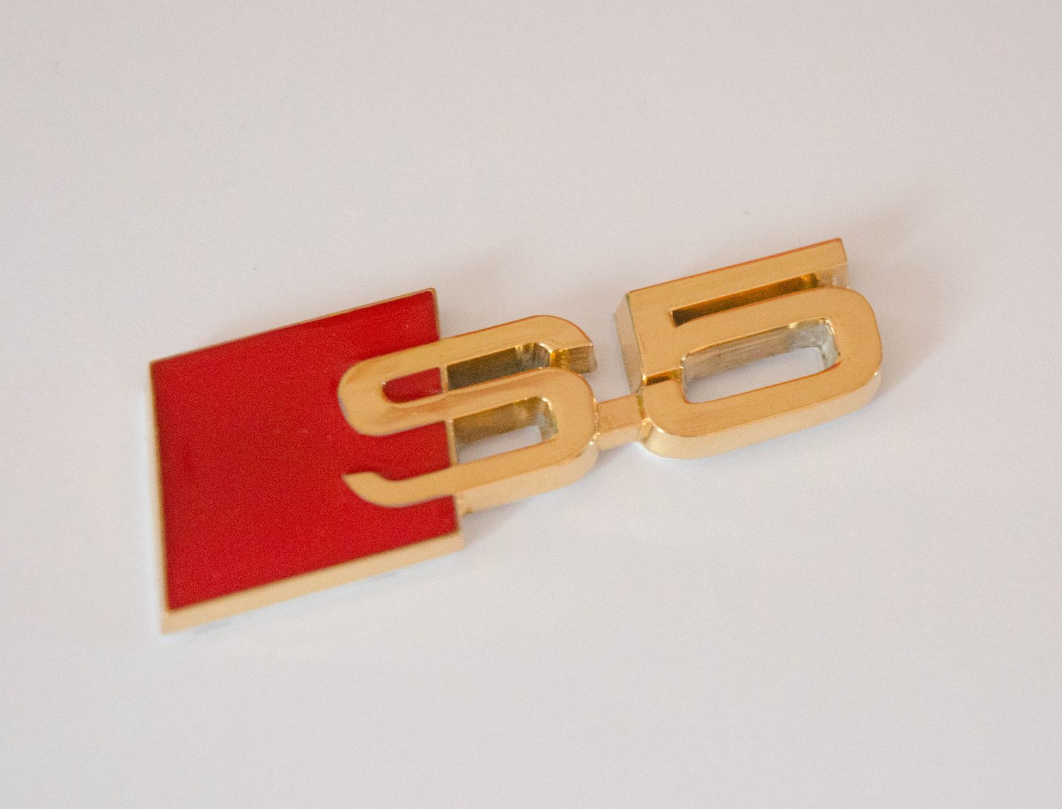Audi S5 24k Gold Plated Metal Badge Emblem Sticker