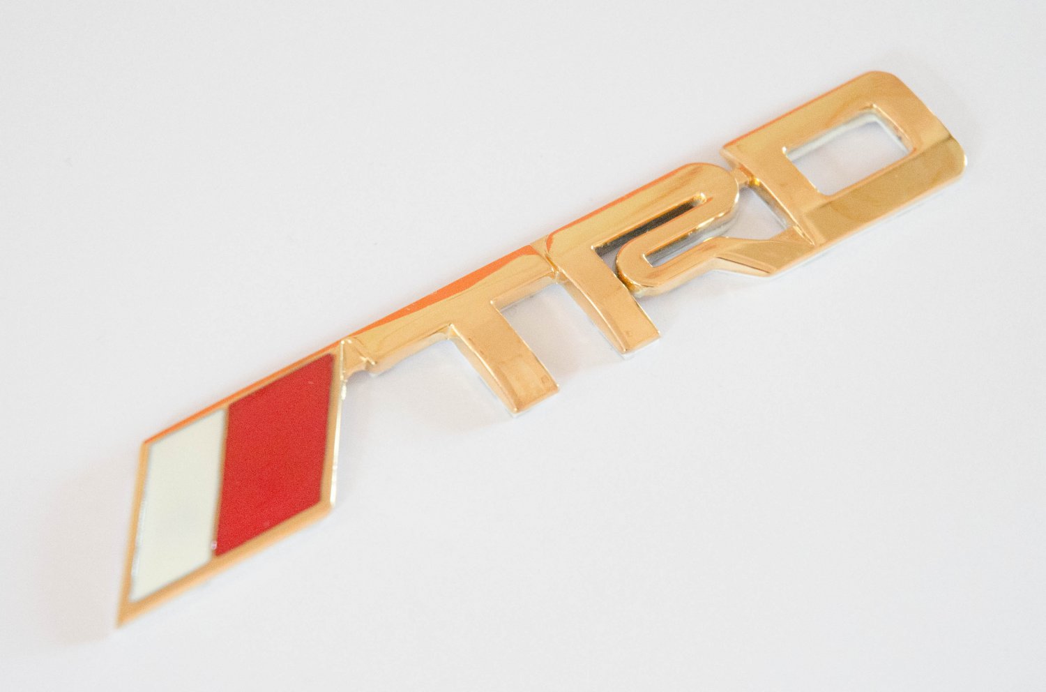 Toyota TRD 24K Gold Plated Metal 3D Badge / Emblem Sticker