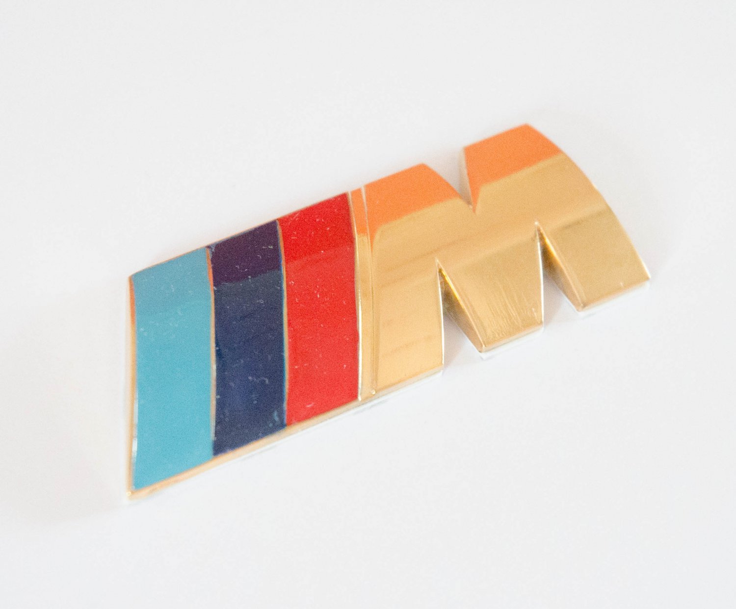 BMW ///M-tech 24K Gold Plated Metal 3D Rear Badge / Emblem Sticker