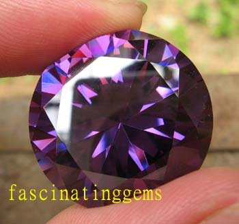 100.65CT HUGE EXCELLENT STUNNING ROUND DEEP PURPLE ZIRCON