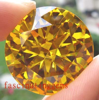 198.15CT HUGE STUNNING YELLOW ROUND ZIRCON