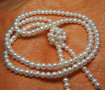 Beautiful Fresh water 8mm white pearl Necklace,Great price!don't miss!