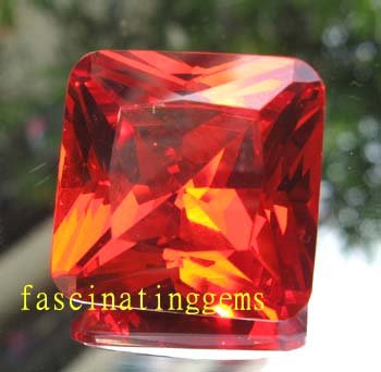 45.00CT BIG BEAUTIFUL STUNNING SQUARE BLOOD RED ZIRCON