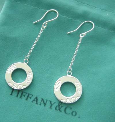 Amazing Sterling new style 1837 circle square dangling earrings