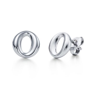Amazing Sterling new style BIg O dangling earrings