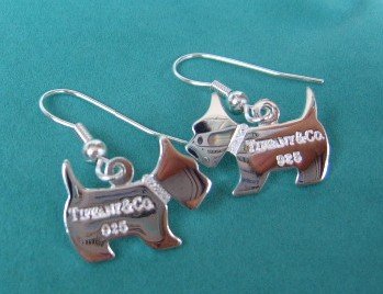 Amazing Sterling new style COCO dog dangling earrings