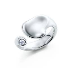 Beautiful Sterling new style coloured Angell ring