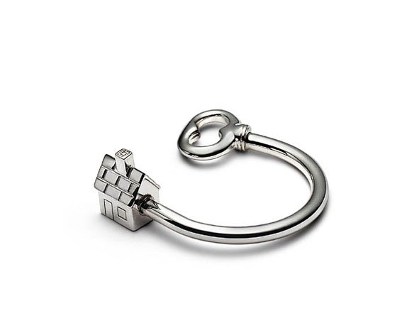 Beautiful Sterling silver key button jewelry