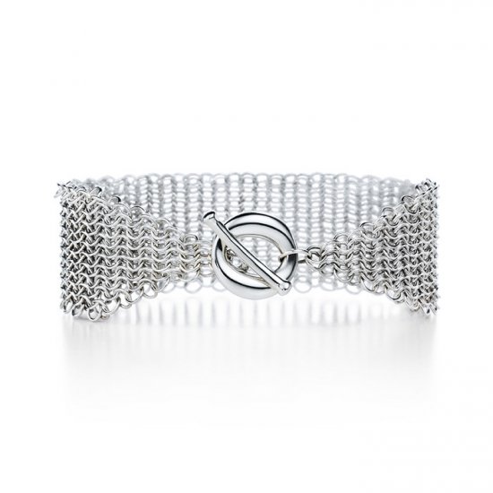 Beautiful 925 Sterling silver meshy bracelet,new arrival!