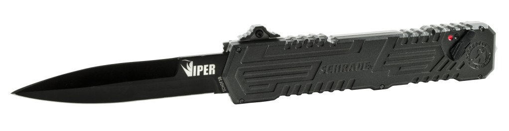 Schrade: Viper 3rd Gen. OTF Assisted Opening Knife Spear Pt Blade SCHOTF3B